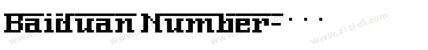 Baiduan Number字体转换